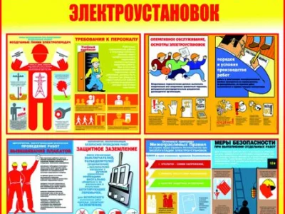 Стенд Безопасность при эксплуатации электроустановок
