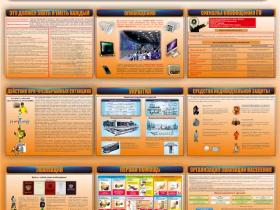 Стенд Уголок гражданской защиты