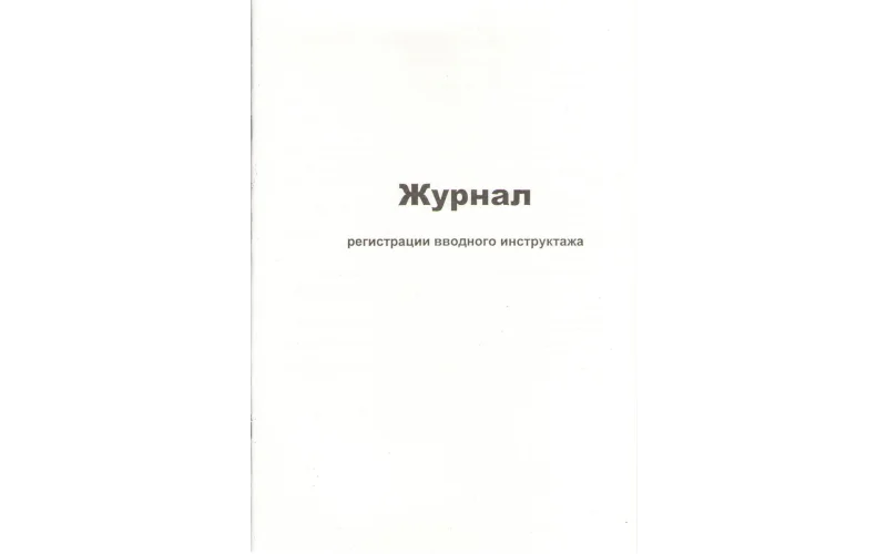 Журнал регистрации вводного инструктажа - Фото 1