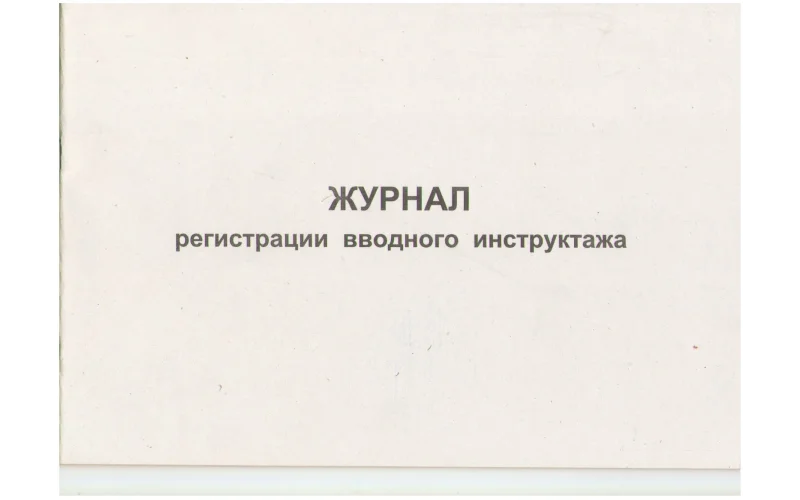 Журнал регистрации вводного инструктажа - Фото 1